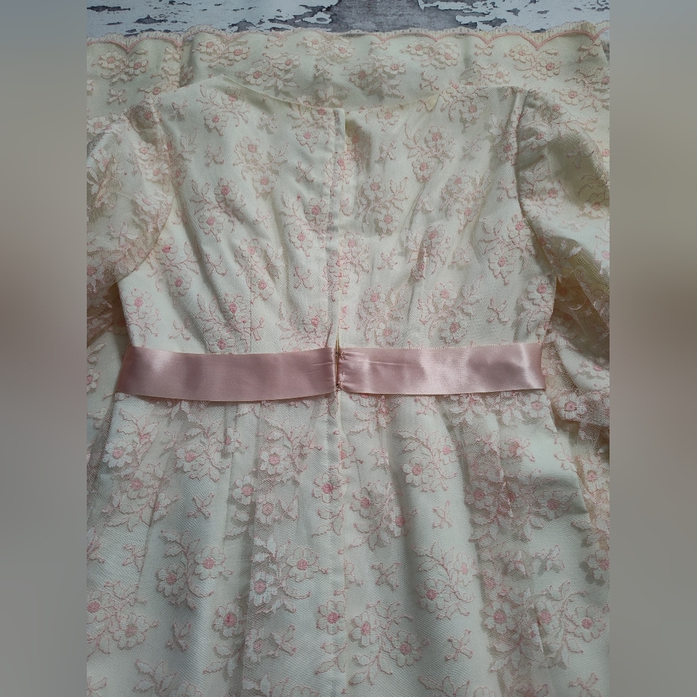 vintage 60s/70s lace dress boho x small - Picture 8 of 8